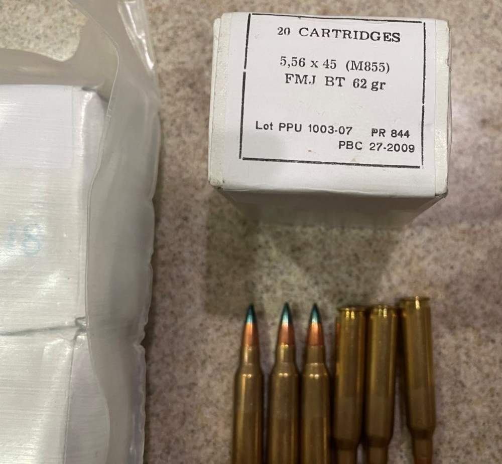 PPU 5.56 NATO PP56 M855 SS109 FMJ 62 Grain Green Tip Penetrator 200 Rds.-img-3