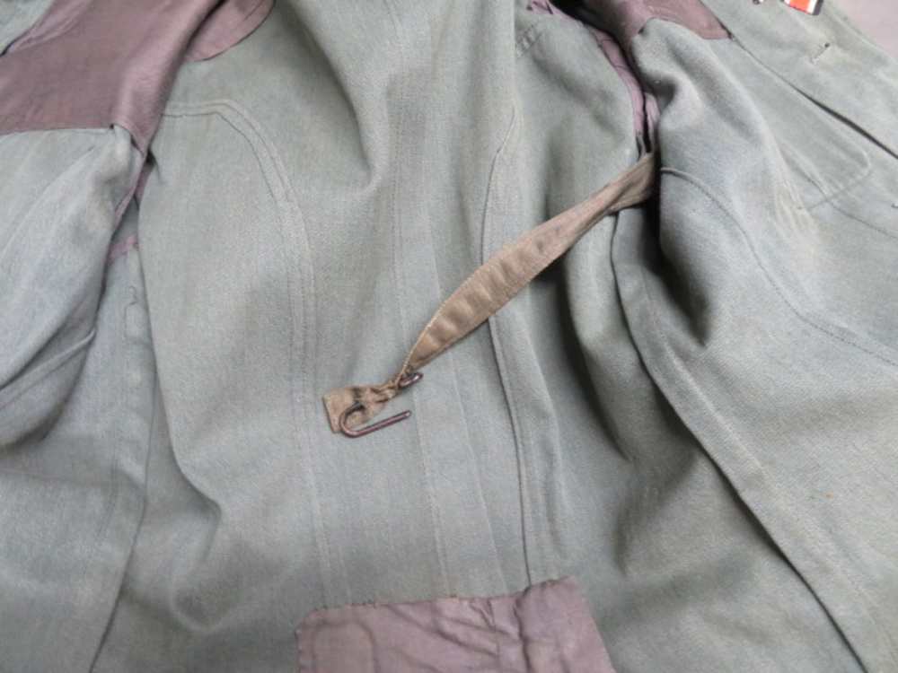 WWII GERMAN OFFICER’S TAILORED TUNIC W/REPRODUCTION WAFFEN SS INSIGNIA-NICE-img-17