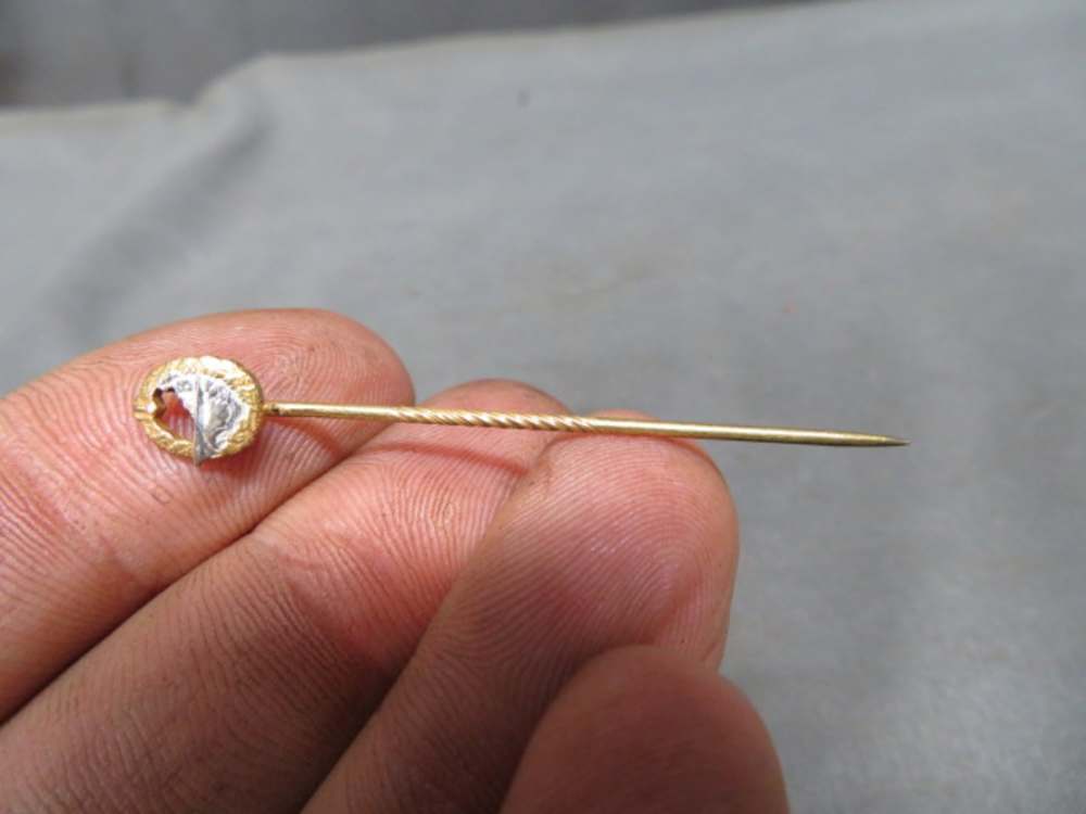WWII GERMAN KRIEGSMARINE NAVY DESTROYER BADGE STICKPIN-NICE DETAIL & FINISH-img-3