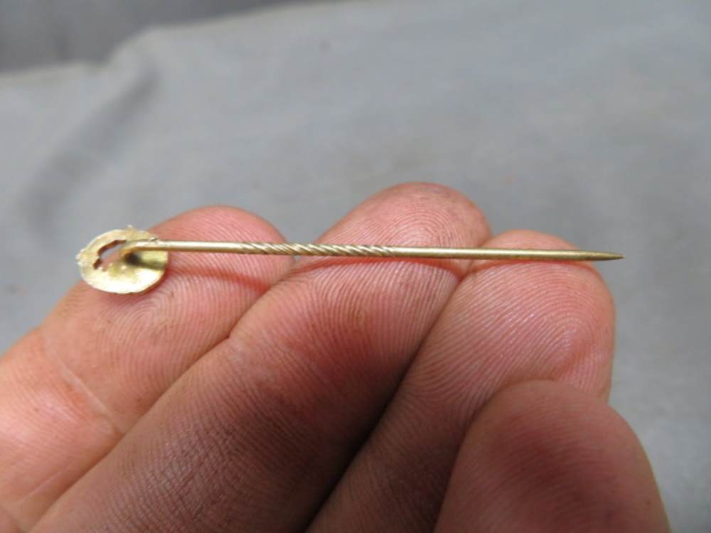 WWII GERMAN KRIEGSMARINE NAVY DESTROYER BADGE STICKPIN-NICE DETAIL & FINISH-img-2