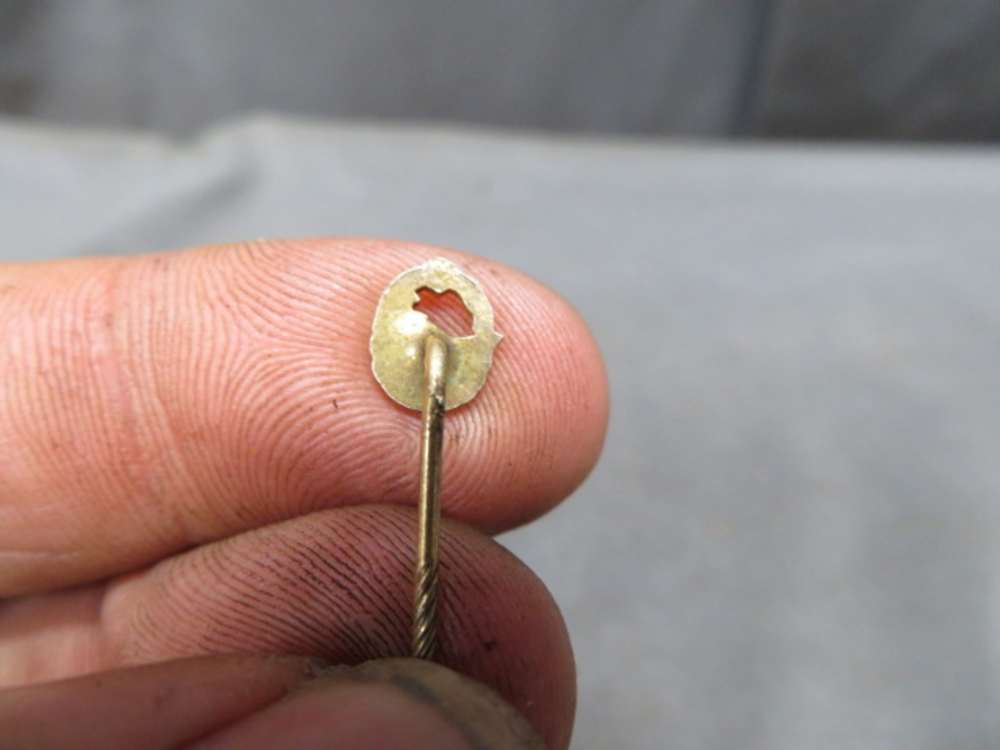 WWII GERMAN KRIEGSMARINE NAVY DESTROYER BADGE STICKPIN-NICE DETAIL & FINISH-img-1