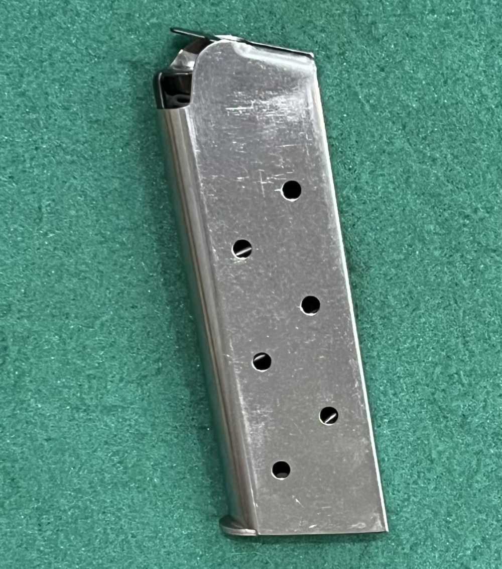 Colt 1911 Officers / Defender Model Factory Chrome Magazine 45ACP used-img-1