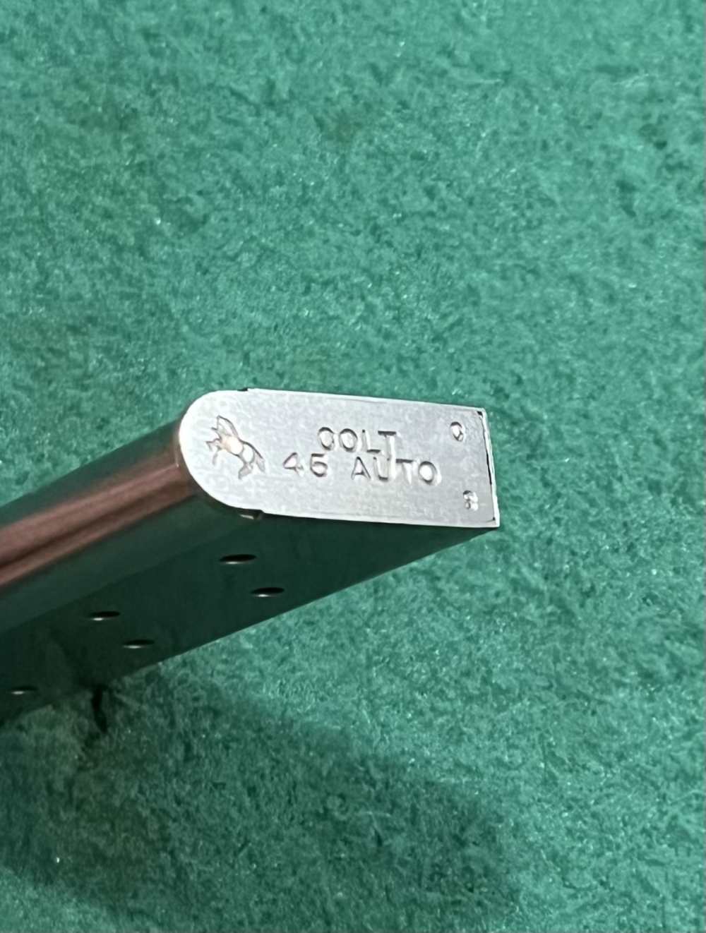 Colt 1911 Officers / Defender Model Factory Chrome Magazine 45ACP used-img-5