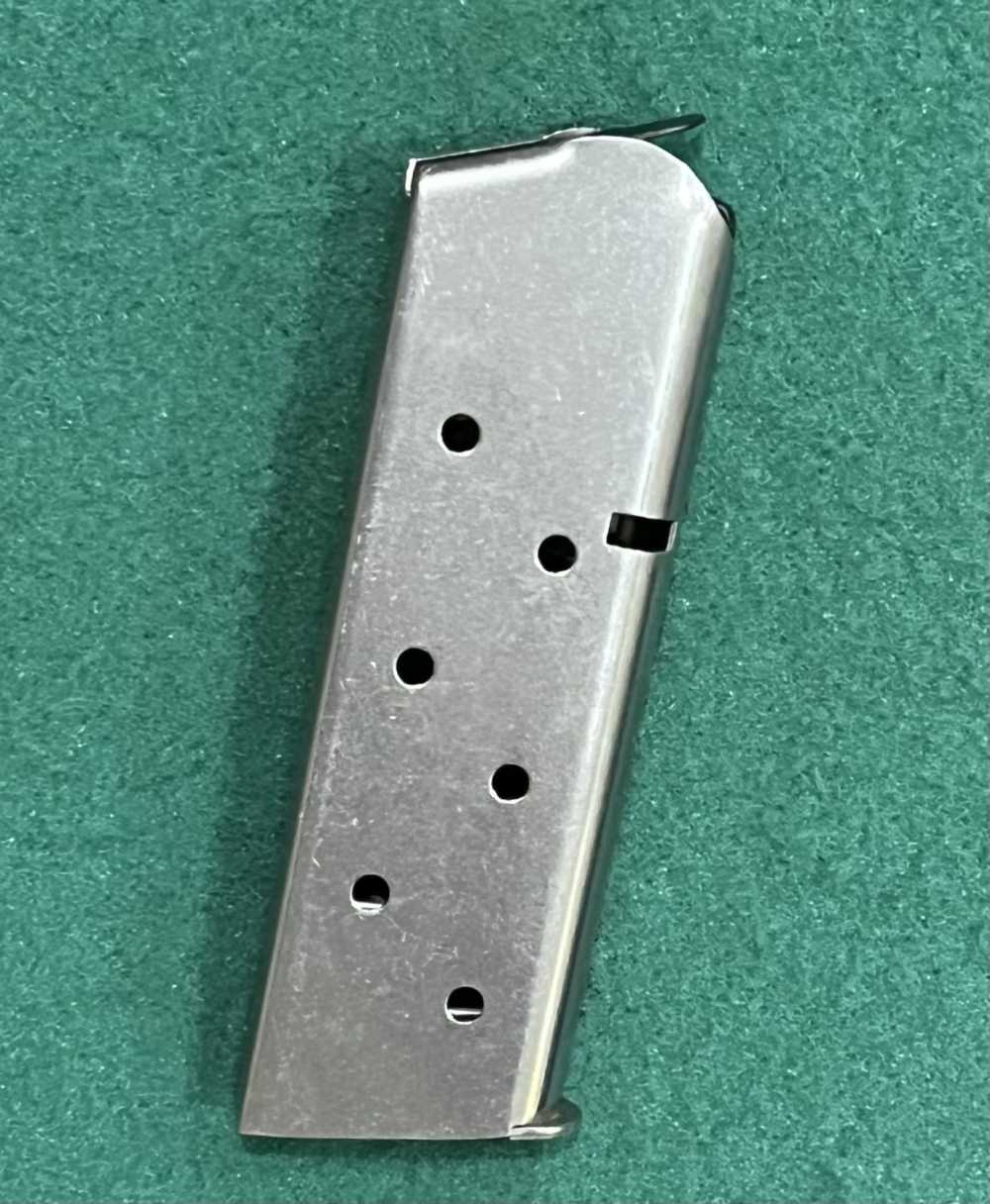 Colt 1911 Officers / Defender Model Factory Chrome Magazine 45ACP used-img-0