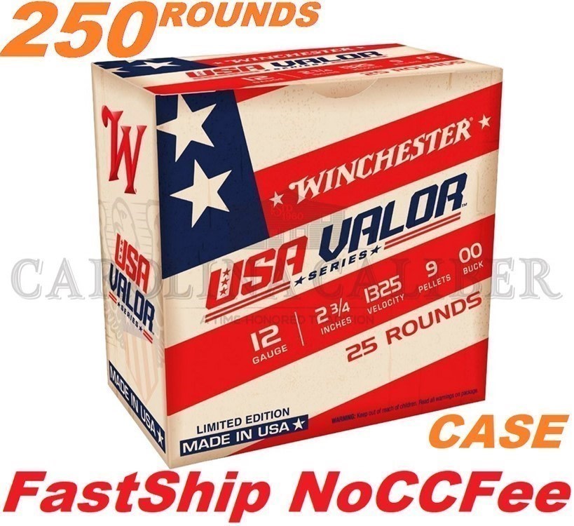 WINCHESTER 12GA USA VALOR 12 GAUGE 00 BUCKSHOT-img-0