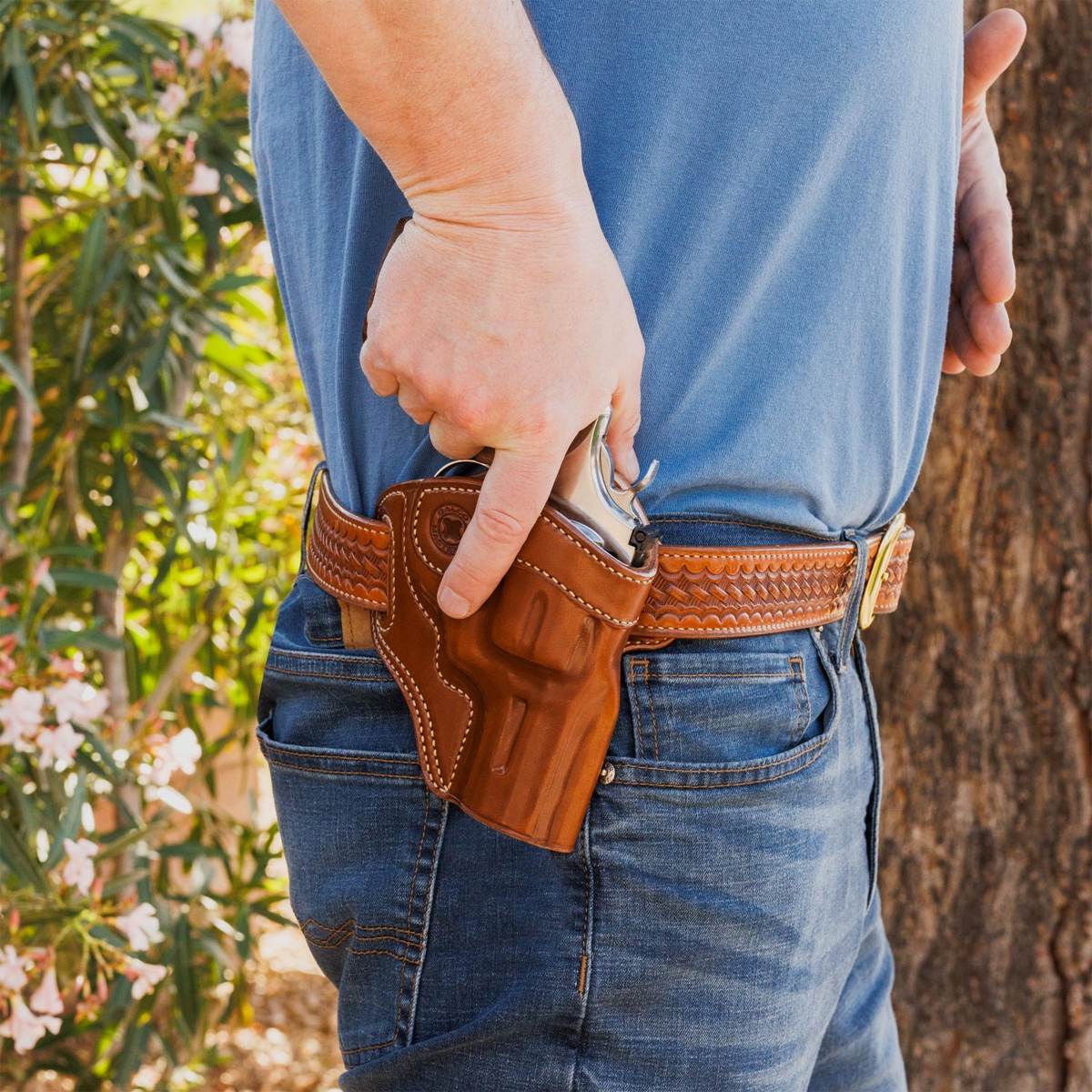 GALCO Masterbilt Revenger RH Belt Holster For SW K Frame M10/M19/M66 REV114-img-4