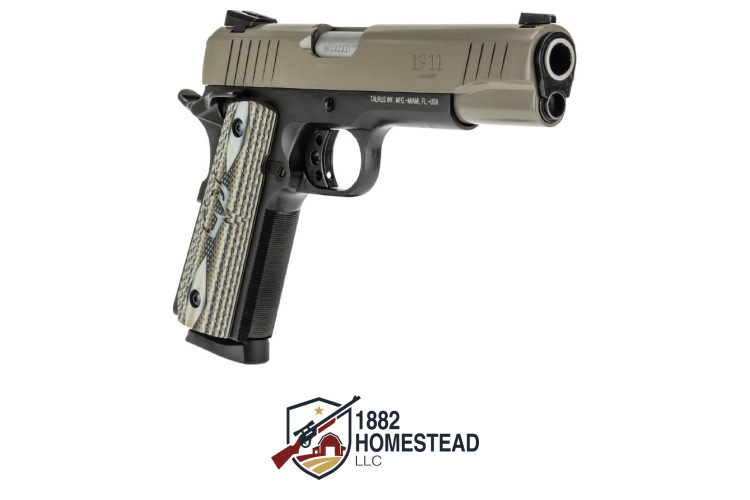 Taurus 1911FS .45 ACP Semi-Auto Pistol - Sand Finish-img-0