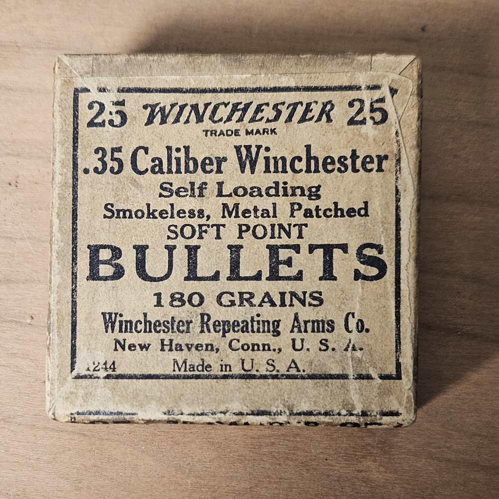 Winchester 35cal 180gr Bullets 351 Self Loader 1907-img-0