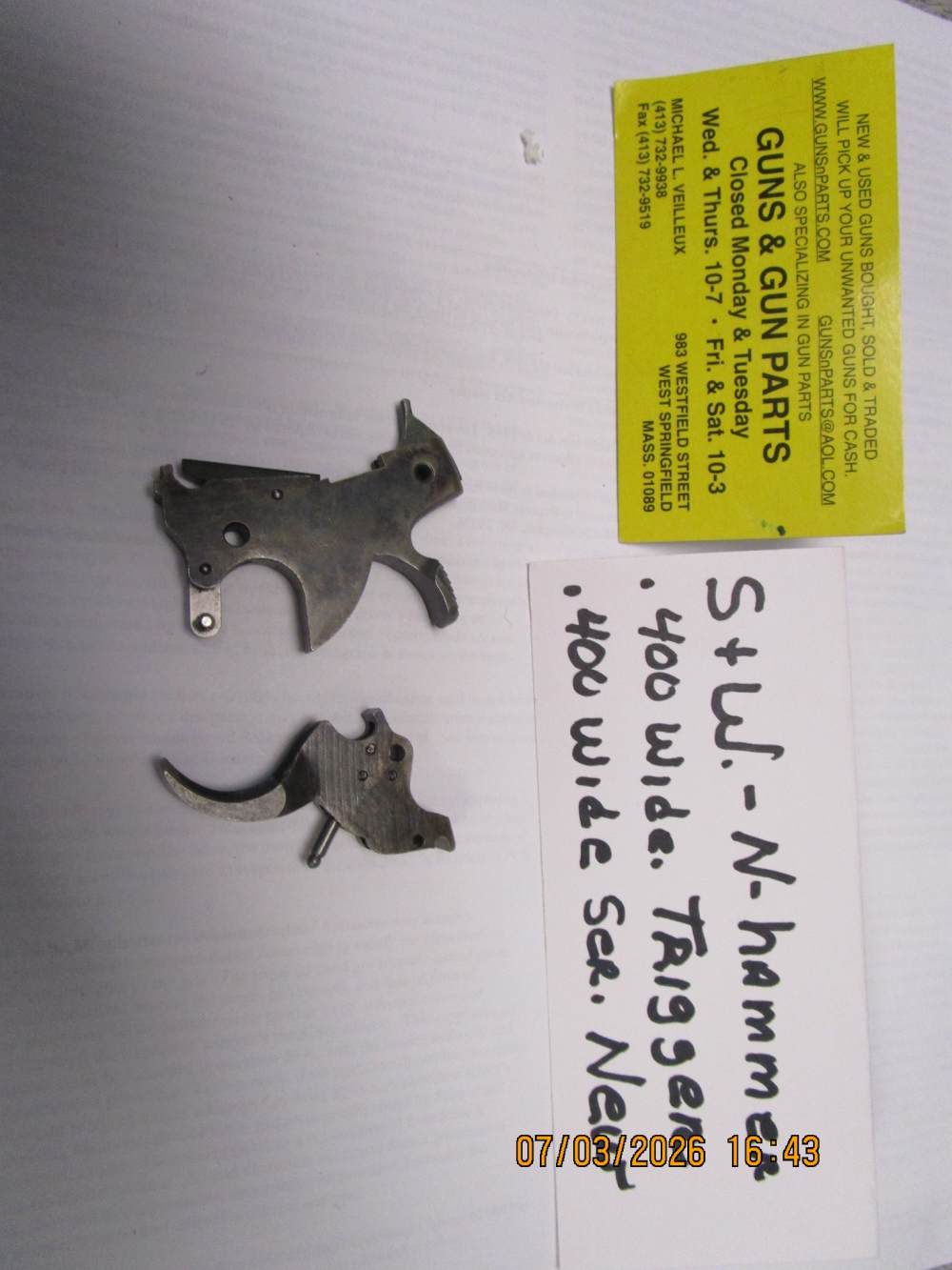 Smith & Wesson hammer for a - N - frame .400 wide and trigger 400 wide.-img-2