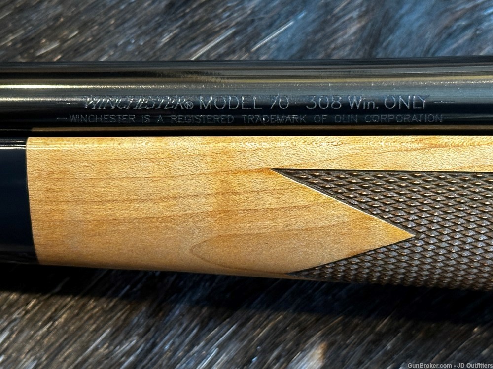 FREE SAFARI, NEW WINCHESTER MODEL 70 SUPER GRADE MAPLE 308 WIN 22"-img-13