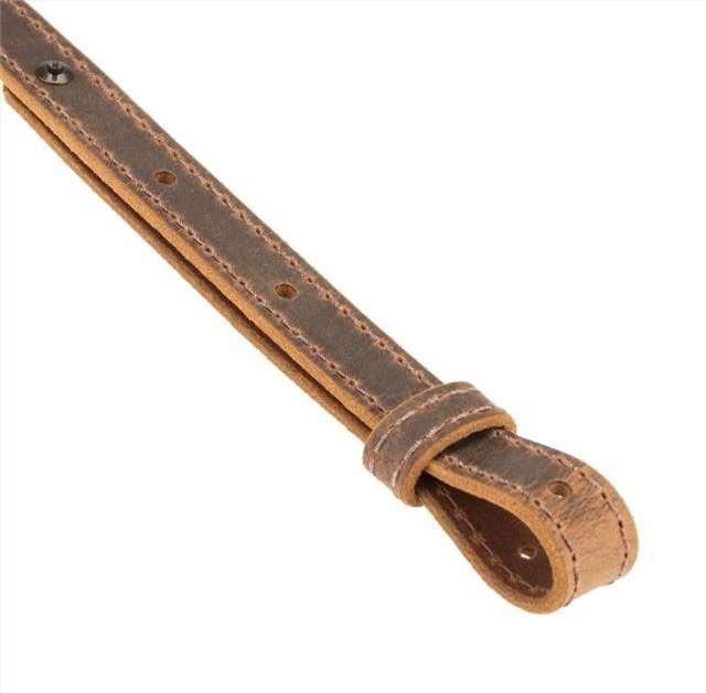 Buffalo Leather Rifle Gun Sling_Crazy Horse Brown-img-2