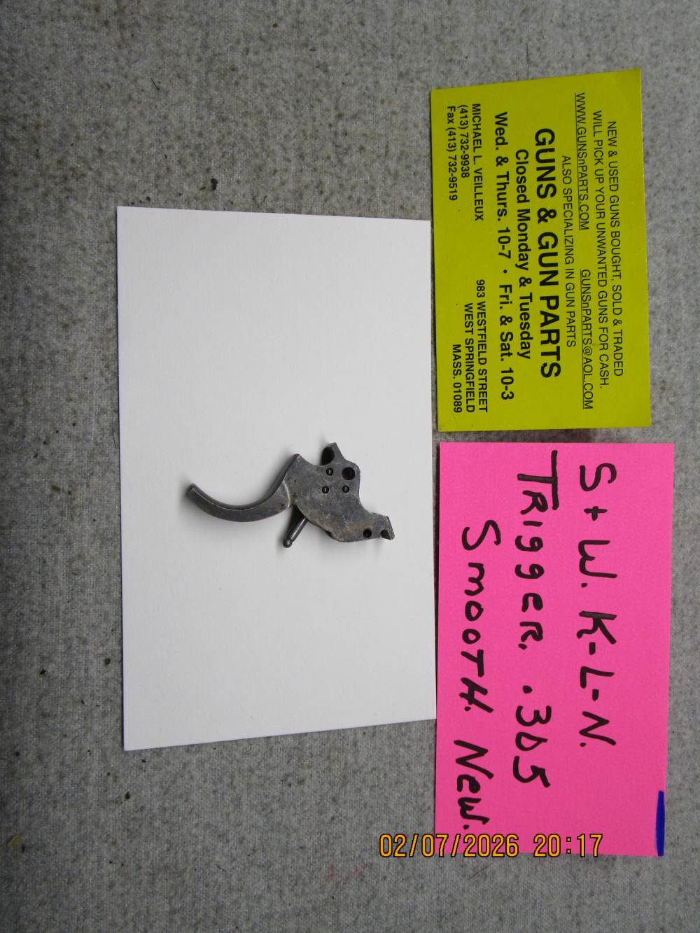 Smith & Wesson smooth trigger .305 wide C/C.-img-1