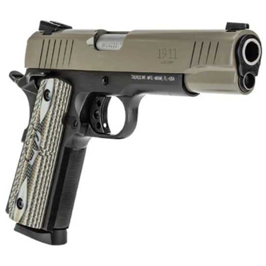 TAU 1911 45ACP BLK SAND CERAKOTE VZ GRIP 8RD-img-0