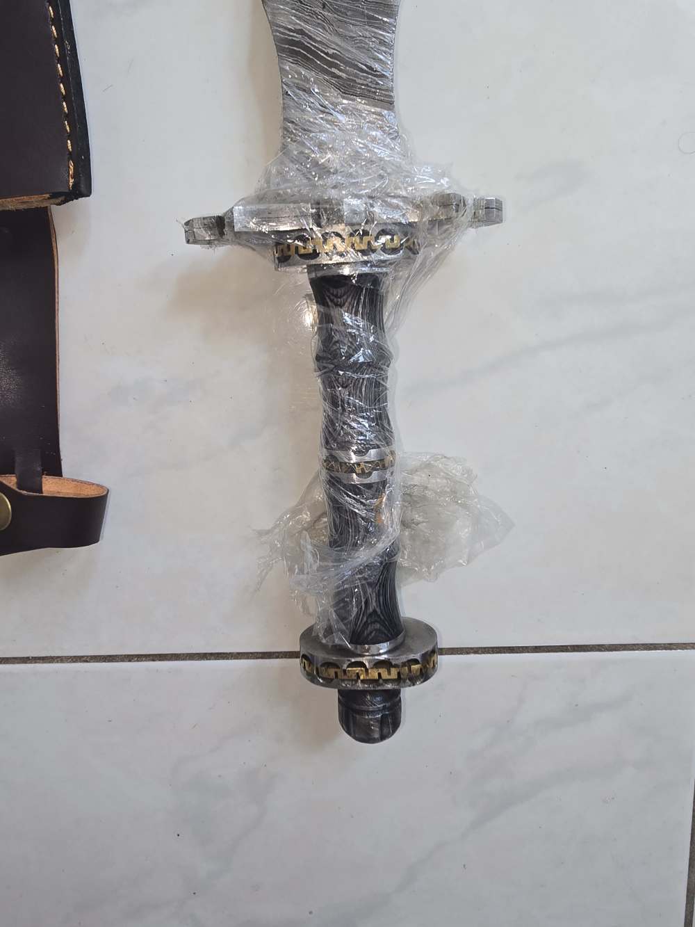 Damascus hand-made hand-forged VIKING SWORD. -img-1
