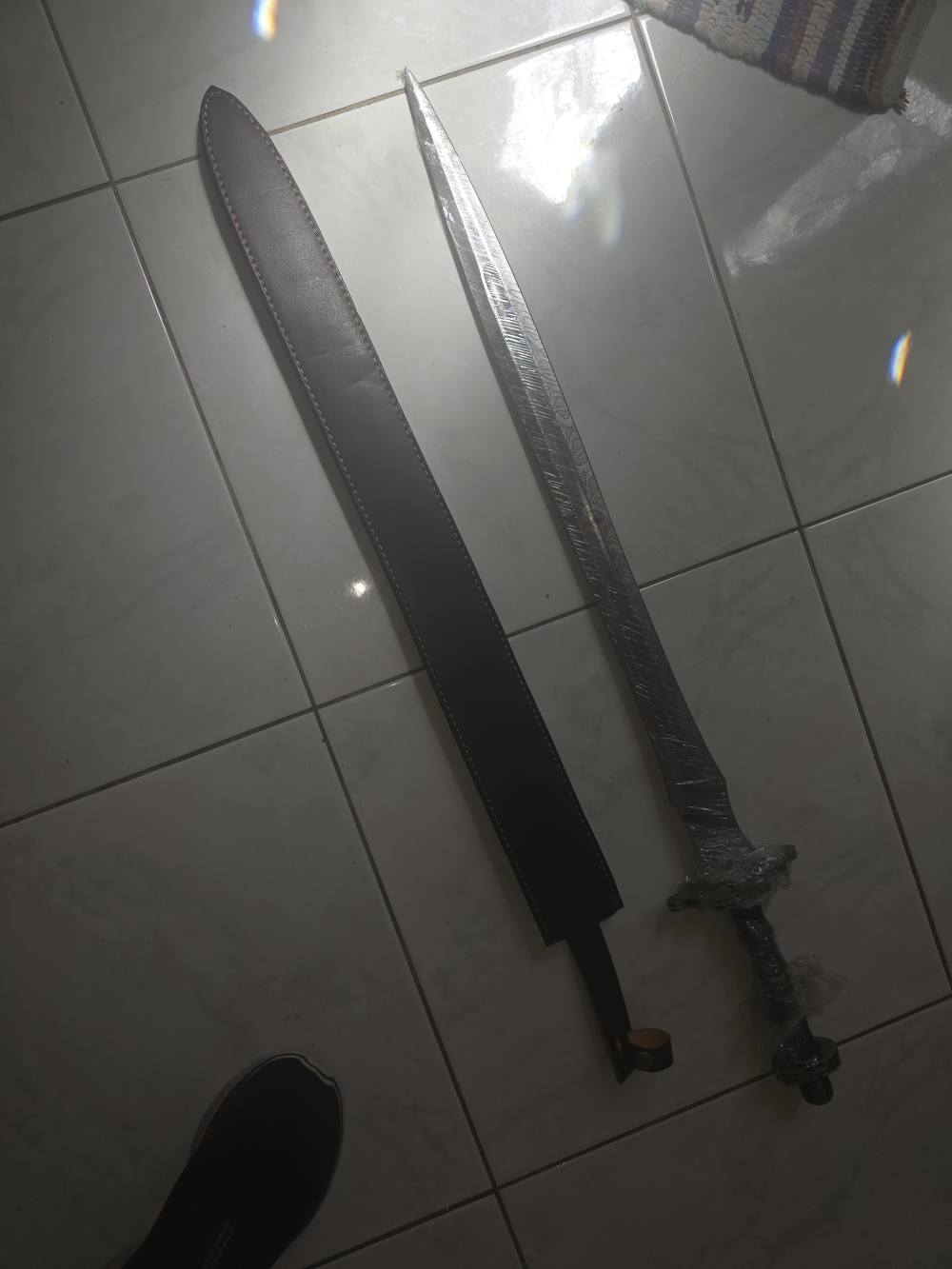 Damascus hand-made hand-forged VIKING SWORD. -img-0