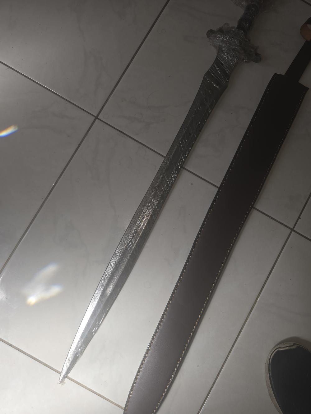 Damascus hand-made hand-forged VIKING SWORD. -img-2