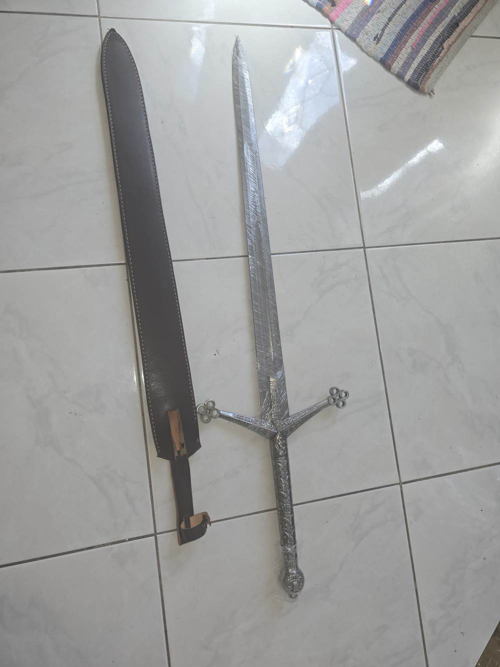 Damascus hand-made hand-forged VIKING SWORD. -img-3
