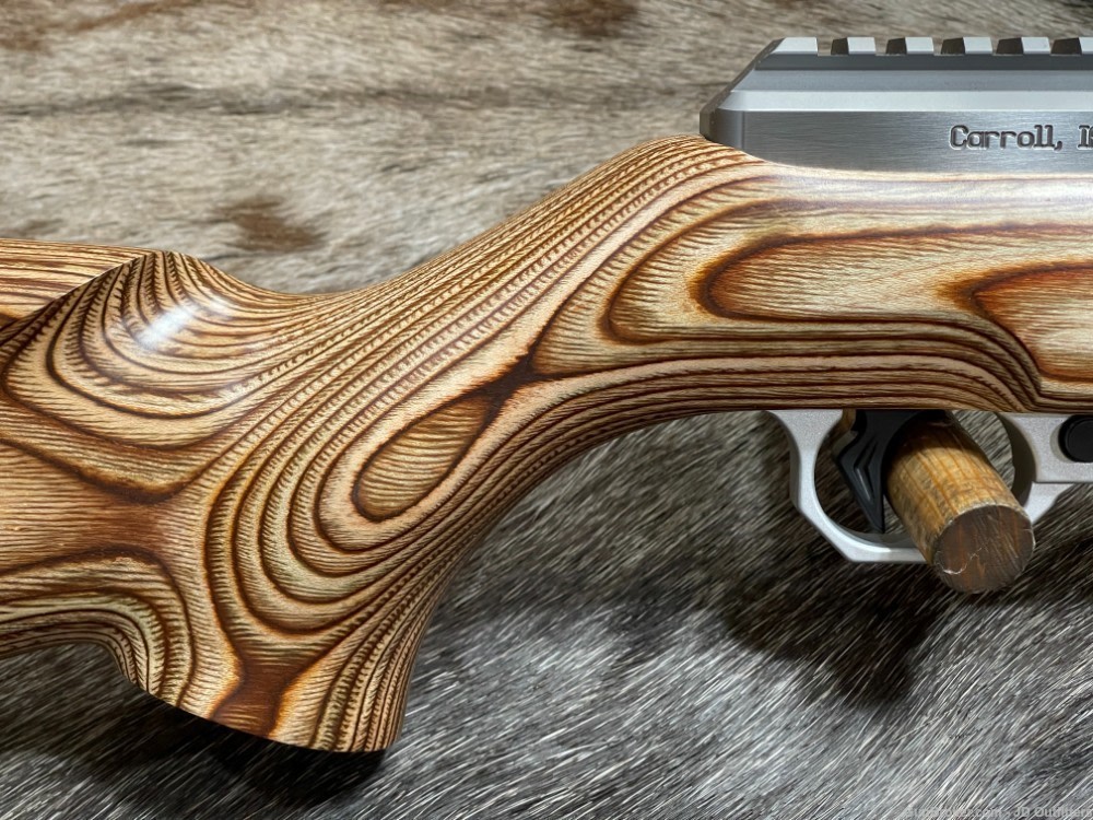 NEW VOLQUARTSEN CUSTOM DELUXE 17 HMR RIFLE, BROWN SPORTER STOCK -img-3
