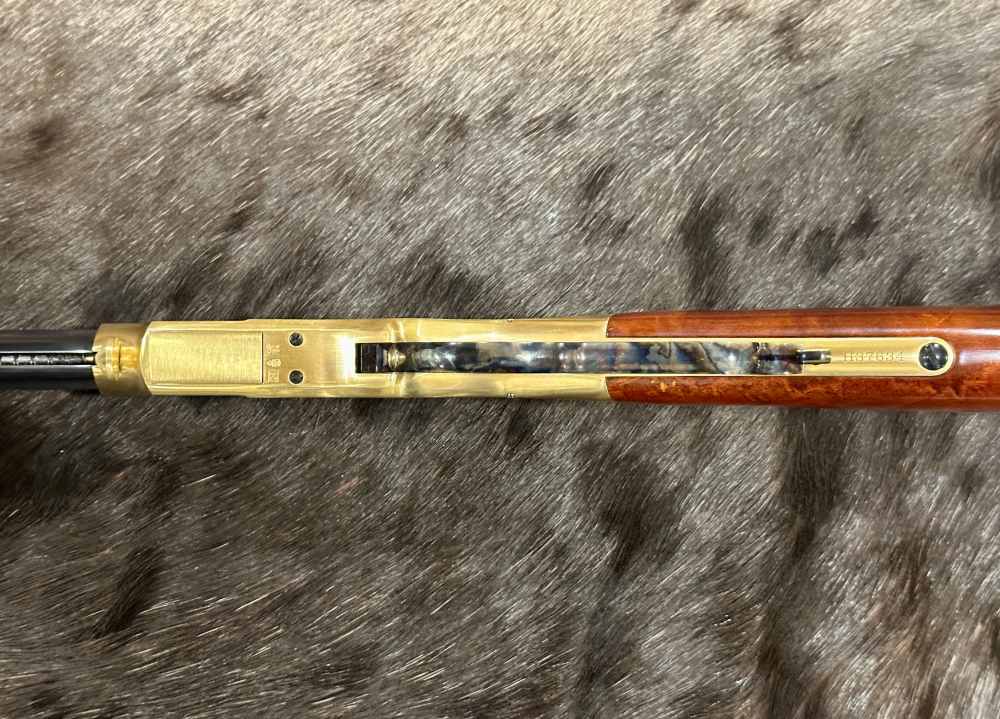 UBERTI 1860 HENRY RIFLE, ENGRAVED, SWIVELS, GOOD WOOD 24.25" BARREL-img-17