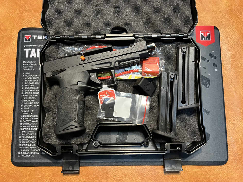 Taurus TX22 Competition Threaded Barrel Frame Mount Optic Free TekMat-img-0