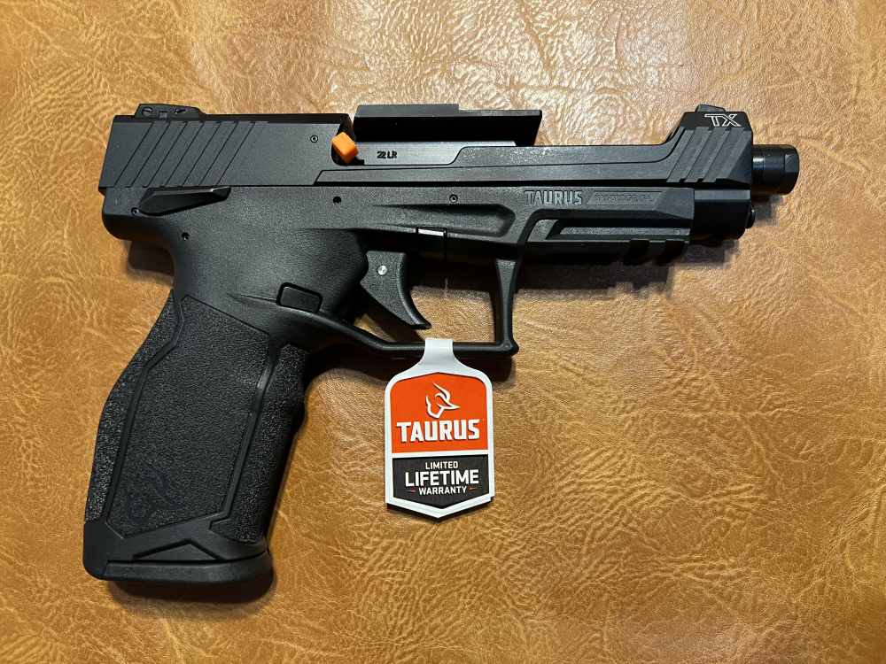 Taurus TX22 Competition Threaded Barrel Frame Mount Optic Free TekMat-img-5