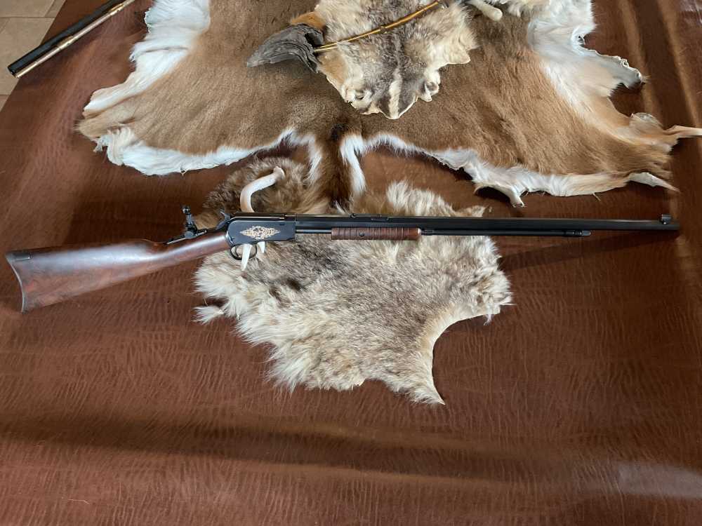 WINCHESTER 1890 22 SHORT Gallery Rifle 24in Oct. Marble Sight A Beauty -img-0