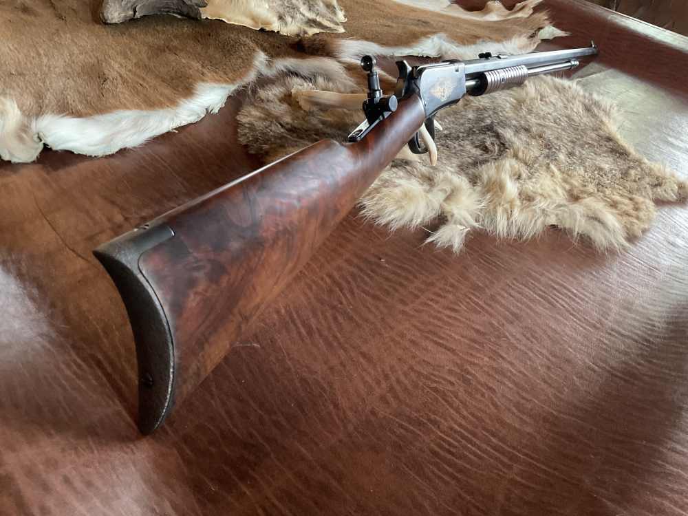 WINCHESTER 1890 22 SHORT Gallery Rifle 24in Oct. Marble Sight A Beauty -img-1