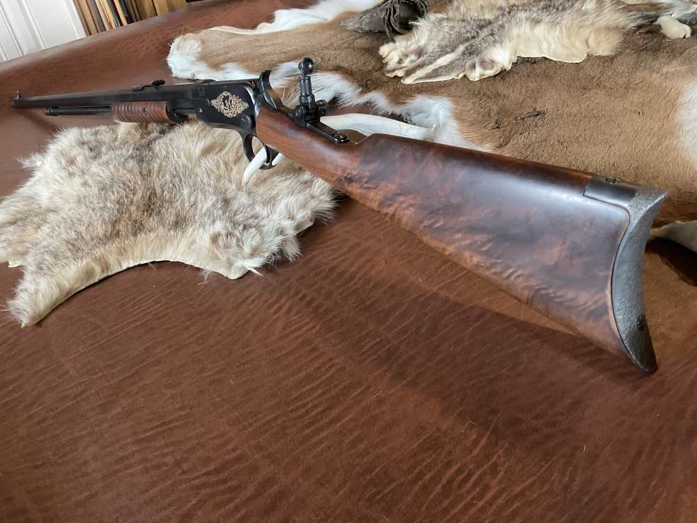 WINCHESTER 1890 22 SHORT Gallery Rifle 24in Oct. Marble Sight A Beauty -img-5