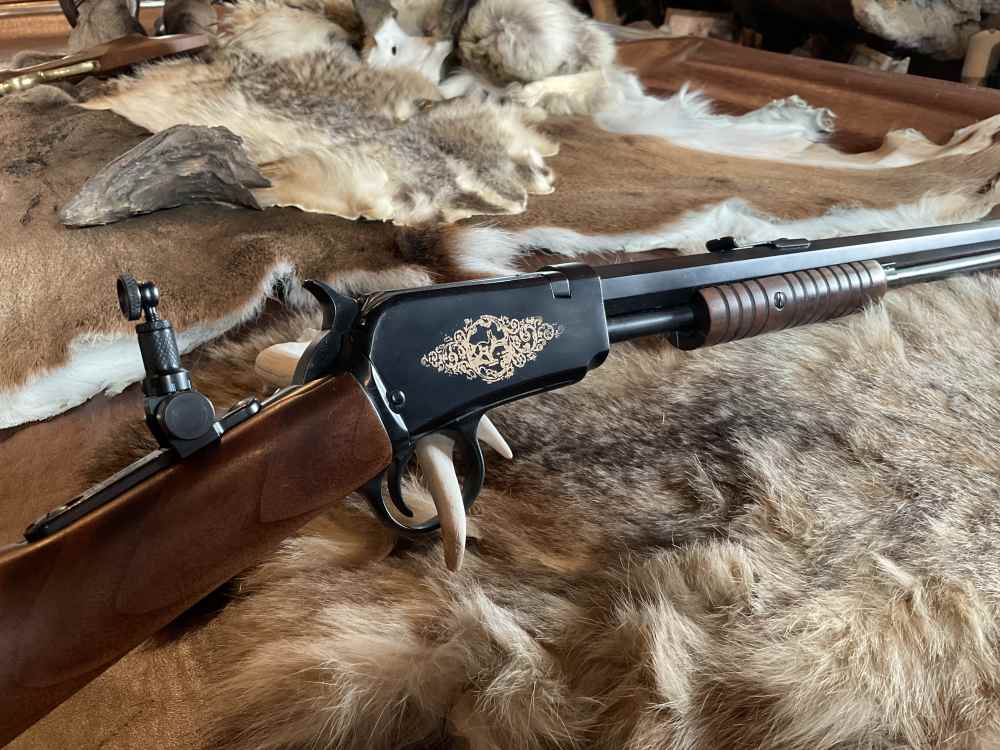 WINCHESTER 1890 22 SHORT Gallery Rifle 24in Oct. Marble Sight A Beauty -img-3