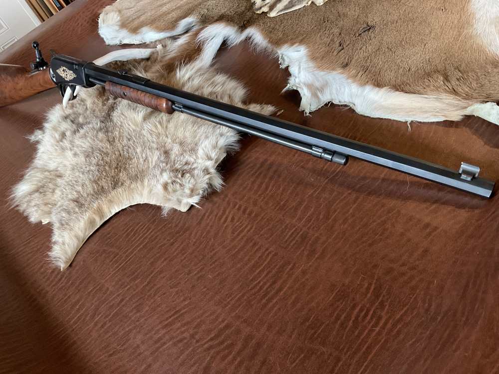 WINCHESTER 1890 22 SHORT Gallery Rifle 24in Oct. Marble Sight A Beauty -img-2