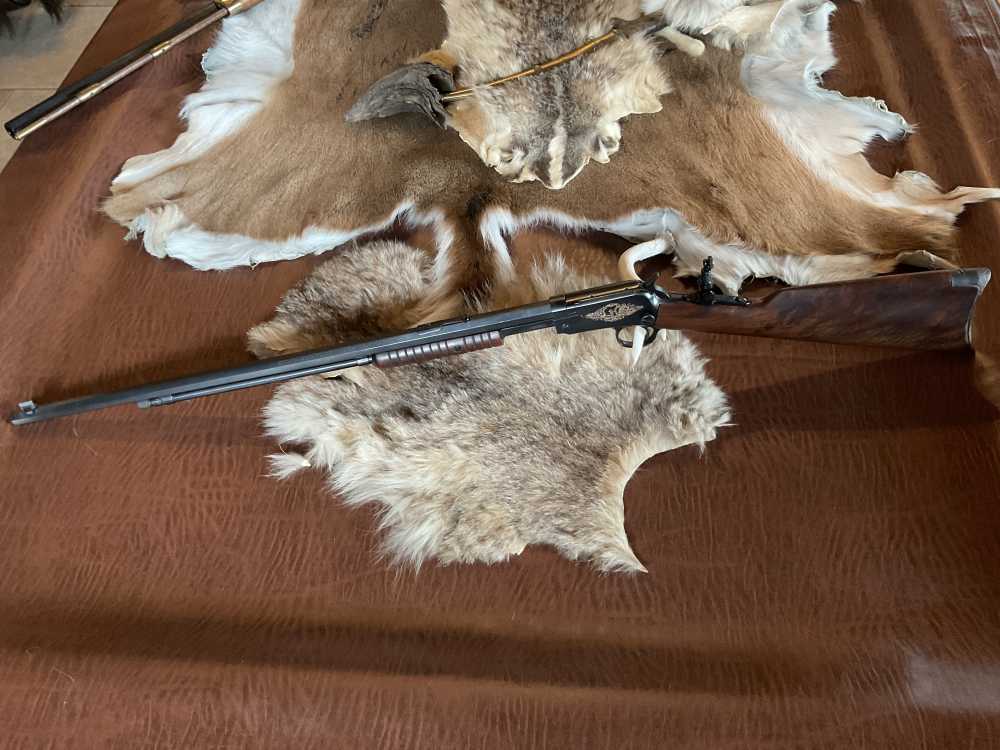 WINCHESTER 1890 22 SHORT Gallery Rifle 24in Oct. Marble Sight A Beauty -img-4