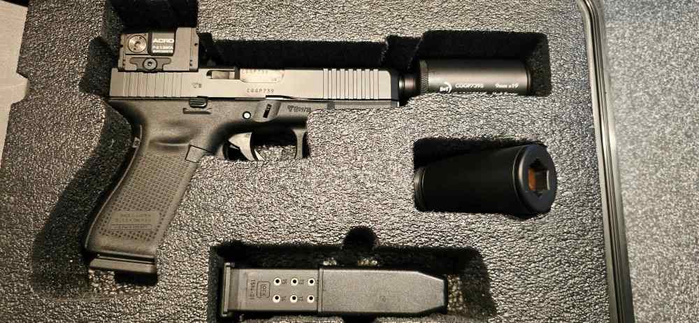B&T Austrian GLOCK G19 9mm GEN V HUSH PUPPY Package LAST 1! LAYAWAY!-img-1