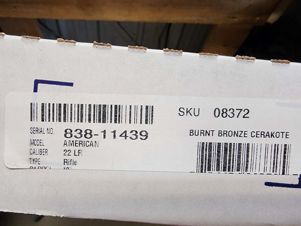 NEW! RUGER AMERICAN GO WILD CAMO 22 LR 18" THREADED TB BURNT BRONZE NIB .22-img-1