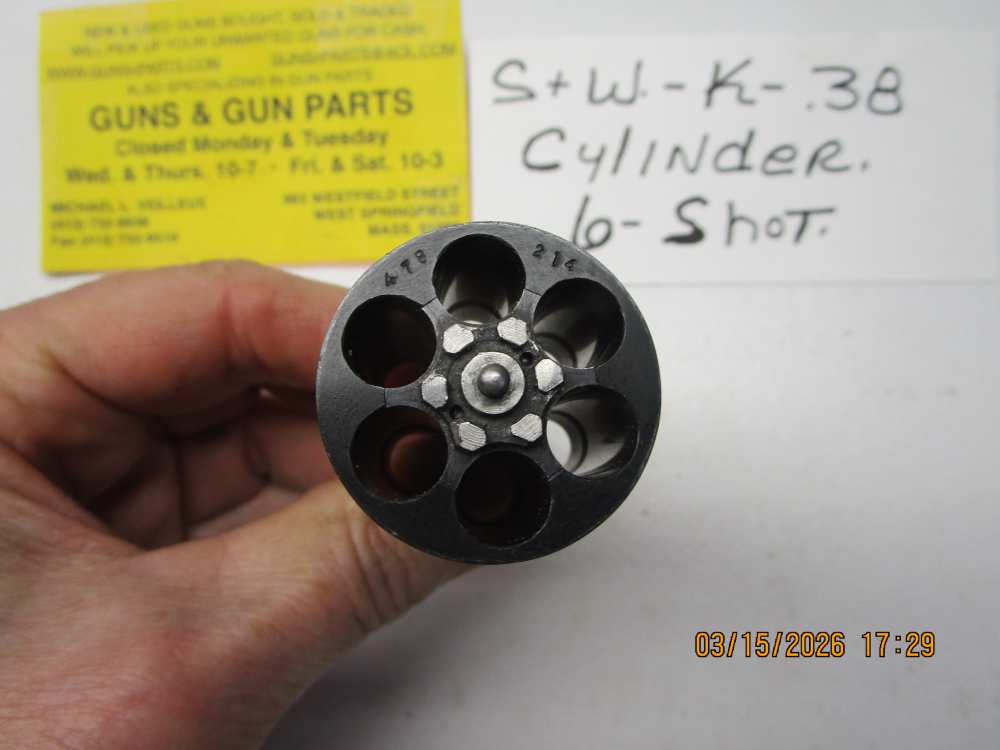 Smith & Wesson cylinder for a - K - frame .38 spl, 6-shot.-img-1