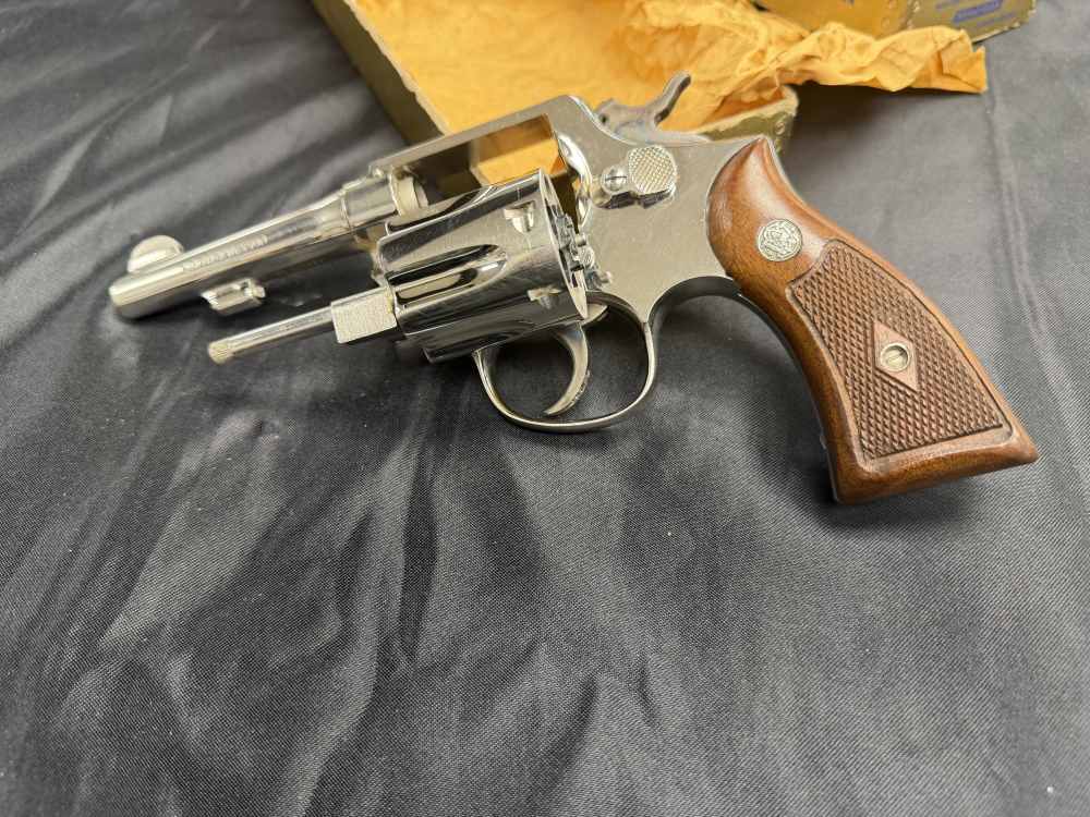 Smith & Wesson PRE model 10 .38spl Nickel plated -img-10