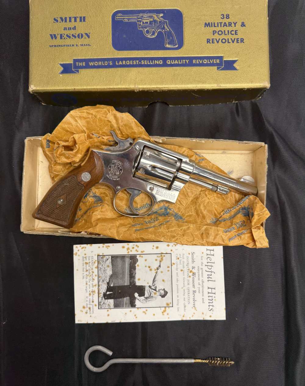 Smith & Wesson PRE model 10 .38spl Nickel plated -img-0