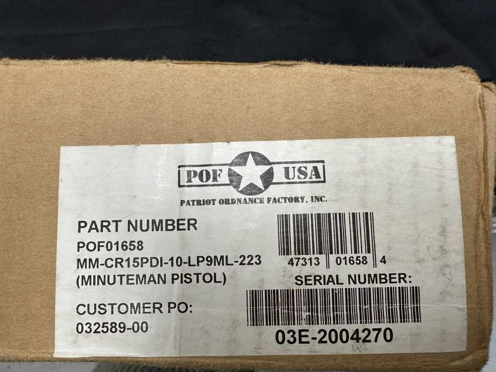 POF USA MINUTEMAN 5.56 - P-15 Pistol 10” w/brace -img-2