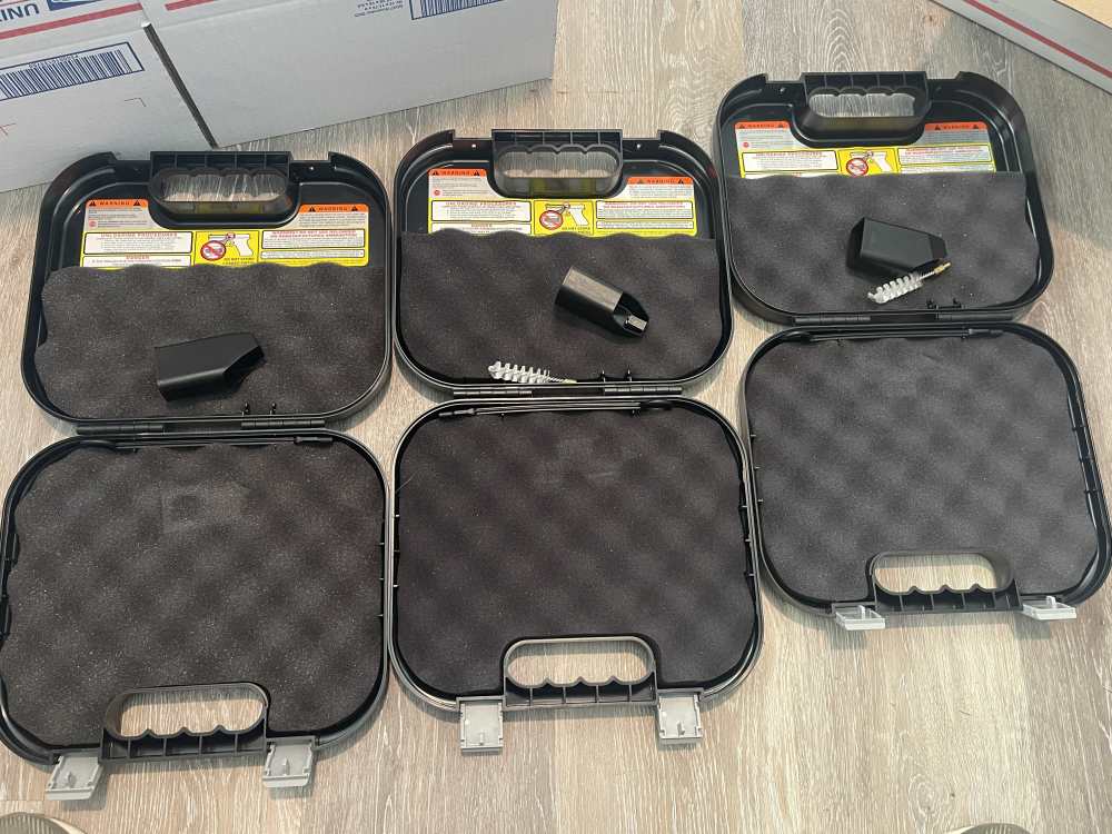 x3 Glock G43x G25 G25 - 3 Factory OEM Cases - Boxes - LOT OF 3 - NR-img-1