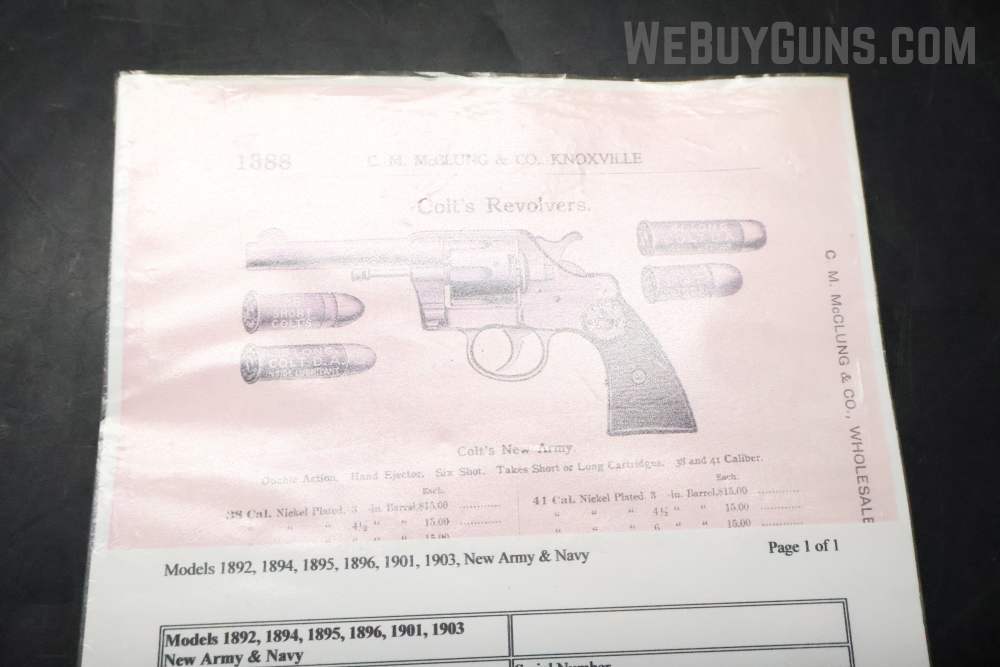 Colt Model 1892 Revolver .41 Long Colt-img-24