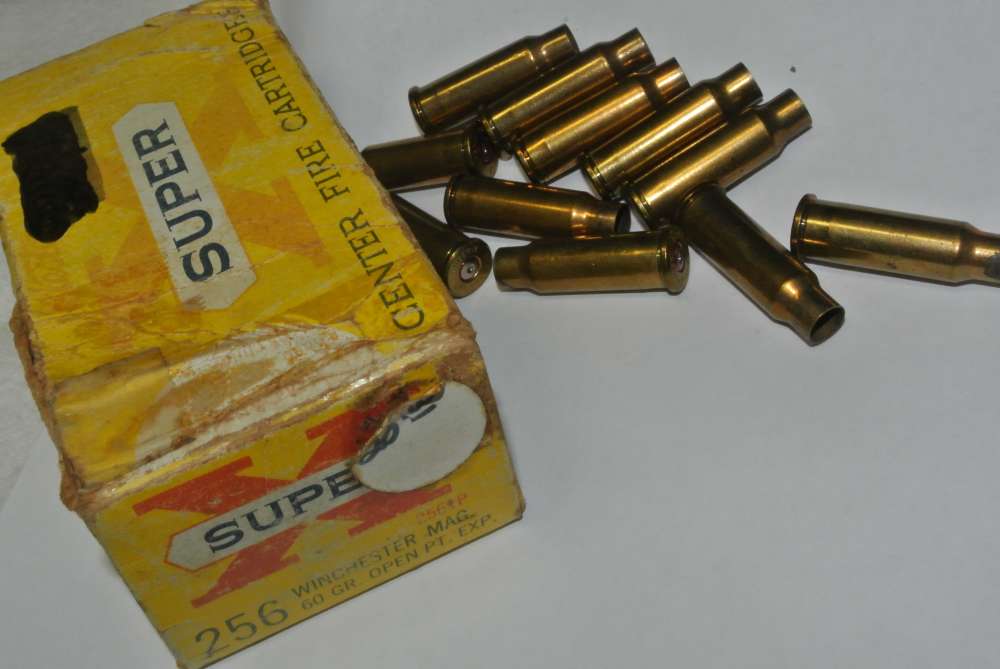 Lot of Vintage Winchester 256 Winchester Magnum Brass for Reloading -img-0