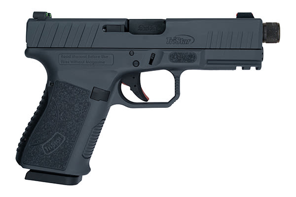 85782 TriStar Sporting Arms APOC 9mm 4.5" 15 + 1rd Sniper Gray Cerakote-img-0