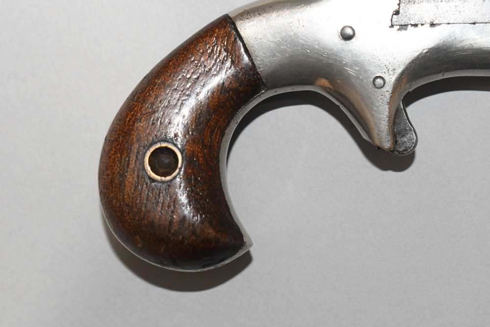 Scarce Antique Hyde & Shattuck Keno Single Shot Derringer Pistol 22 RF READ-img-2