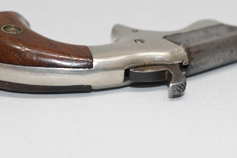 Scarce Antique Hyde & Shattuck Keno Single Shot Derringer Pistol 22 RF READ-img-12