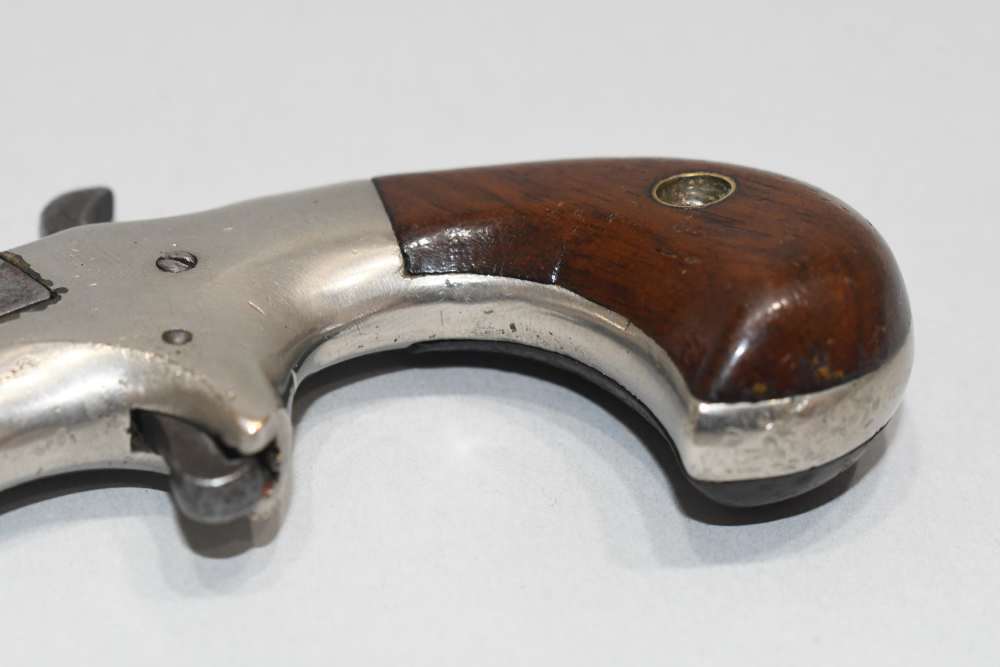 Scarce Antique Hyde & Shattuck Keno Single Shot Derringer Pistol 22 RF READ-img-15