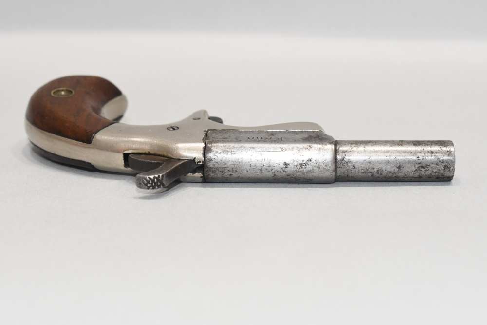Scarce Antique Hyde & Shattuck Keno Single Shot Derringer Pistol 22 RF READ-img-9