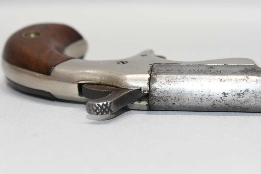 Scarce Antique Hyde & Shattuck Keno Single Shot Derringer Pistol 22 RF READ-img-10