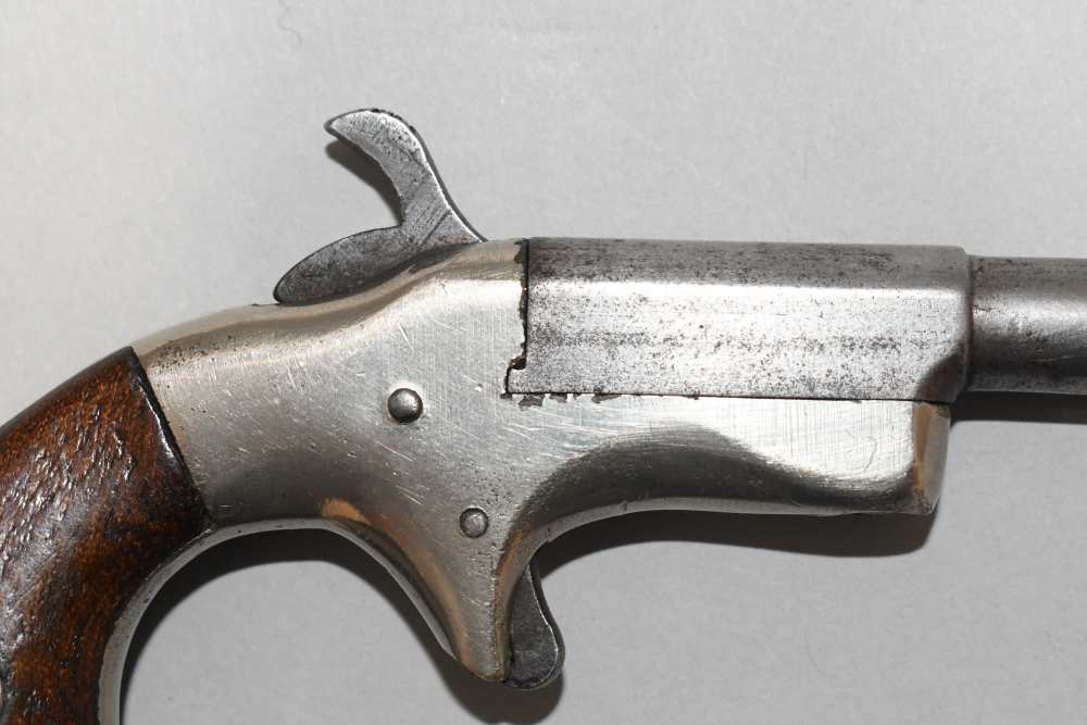 Scarce Antique Hyde & Shattuck Keno Single Shot Derringer Pistol 22 RF READ-img-3