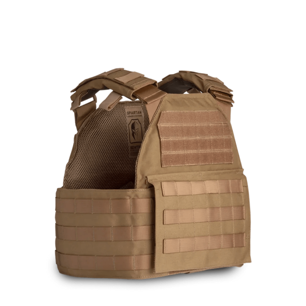 Spartan Armor Systems – Sentinel Plate Carrier – Generation II Coyote Brown-img-0