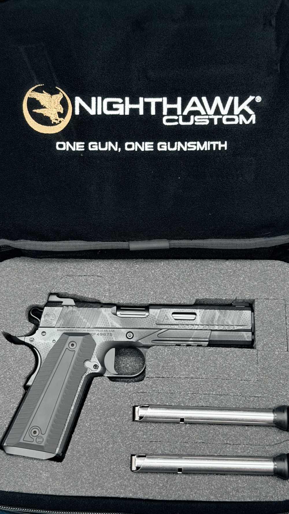 Nighthawk Custom NHC Agency Agent 2 45acp 5" 1911 IOS Shadow Camo LAYAWAY -img-3