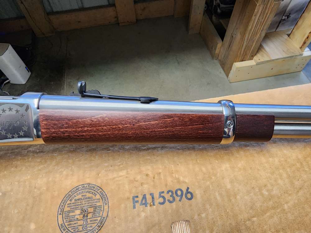 PICS! USED ROSSI LEVER R92 .44 MAGNUM 16" THREADED 1776 FLAG STAINLESS MAG-img-7